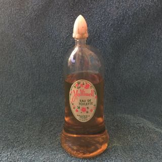 Vintage Halliwell Eau De Toilette Perfume Bottle York