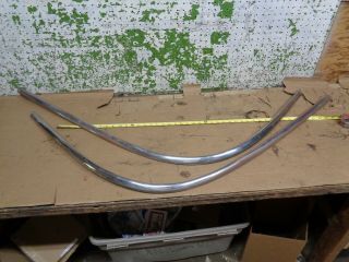1949 - 1952 Chevy Styleline Coupe Rear Belt Molding Trim Left & Right1950 1951 Oem