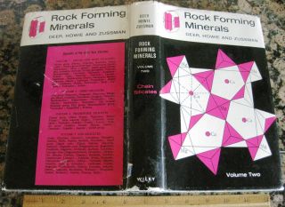 Rock - Forming Minerals Vol 2 By Deer Howie Zussman 1965 Chain Silicates Crystals