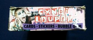 Vintage 1985 Topps Cyndi Lauper Trading Cards Box 36 Wax Packs 5