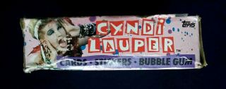 Vintage 1985 Topps Cyndi Lauper Trading Cards Box 36 Wax Packs 6
