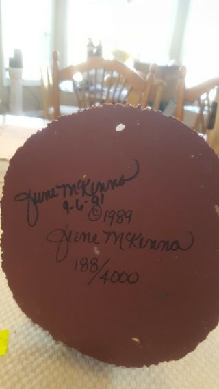 1989 June Mckenna 188 Signed Christmas Santa Christmas Dreams Figurine 4