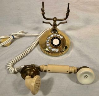 VINTAGE FRENCH STYLE ROTARY DIAL TELEPHONE MADE IN JAPAN ALL THE WAY 2