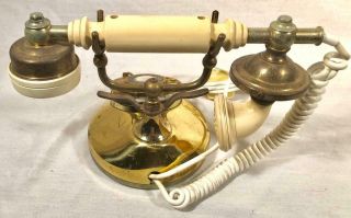 VINTAGE FRENCH STYLE ROTARY DIAL TELEPHONE MADE IN JAPAN ALL THE WAY 3