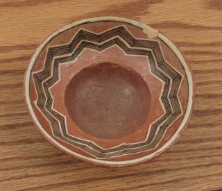 Antique/estate Shipibo - Conibo? Polychrome Pottery Bowl South American 4.  5”