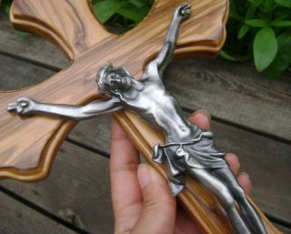 Large Like Wood Wooded Jesus Christ Wall Cross Crucifix Religion Catholic Gifts
