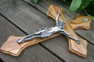 Large Like wood wooded Jesus Christ wall Cross Crucifix Religion Catholic Gifts 4
