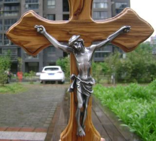 Large Like wood wooded Jesus Christ wall Cross Crucifix Religion Catholic Gifts 7
