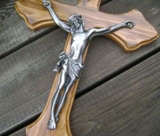 Large Like wood wooded Jesus Christ wall Cross Crucifix Religion Catholic Gifts 8