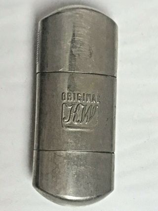 Vintage Kw Lighter Silver Metal Karl Wieden Germany 2.  5 "