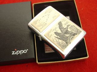 Zippo Case Xx Usa Duck Scrimshaw Cigarette Stainless Lighter Factory
