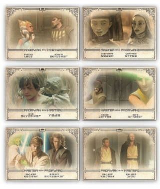 Showcase - Silver 6 Card Set - Path Of The Padawan - Topps Star Wars Card Trader