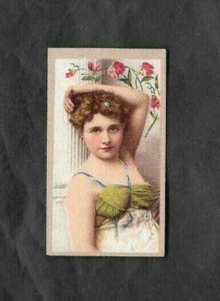 A.  T.  C.  1900 Scarce (beauties) Type Card  Beauties - Flower Inset - Sweet Pea