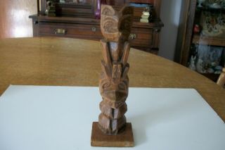 Vintage Northwest Coast Tlingit Haida Cedar Totem