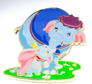 Rare LE Disney Pin✿ Baby Dumbo Mom Jumbo Happy Carefree Confidence Acme Archives 2