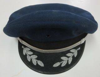 1980s Vintage Republic Airlines Pilot Hat Named (without Cap Badge)