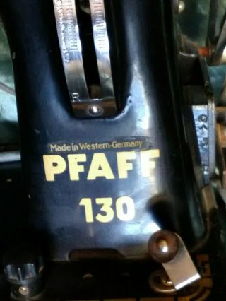 PFAFF 130 Vintage Sewing Machine Made in Germany 6