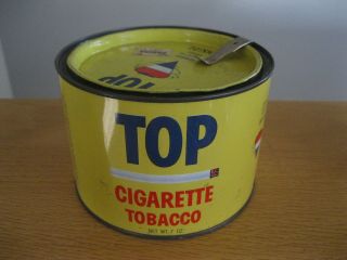 Vintage Round Top Cigarette Tobacco Tin