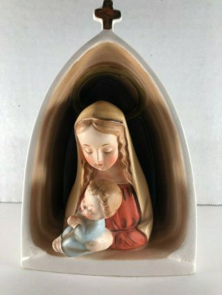 Vintage Virgin Mary & Jesus Ceramic 50 