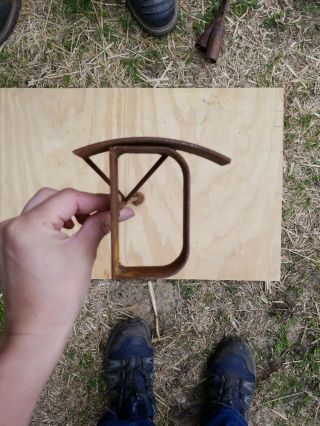 Vintage Cattle Branding Iron With D 24 Inches Long