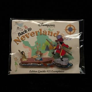 Le Dlp Back To Neverland Captain Hook Smee Tiger Lily Peter Pan Event Disney Pin