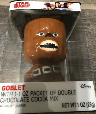 Star Wars Chewbacca Chewie Ceramic Goblet Cup Mug Disney Nib