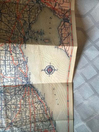 1933 Sohio Road Map of Ohio 4
