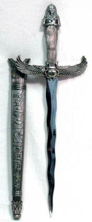 Silver Handled Egyptian Athame Athame Wiccan Pagan Witchcraft Supply Ritual