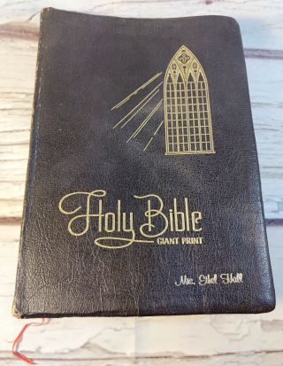 Vintage 1973 Large Print Holy Bible King James Kjv Red Letter Edition Crusade
