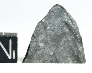 Meteorite NWA 11436 - Rumuruti R3 - 6 (S3/W - low) - polished Slice 1.  98g 2