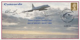 (a30783) Gb Cover Concorde Signed Mitchell / Smith Farewell Tour 2004 No.  1 Of 1