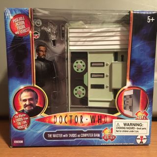 Doctor Who - The Master And Tardis As Computer Time Monster Action Figure Set