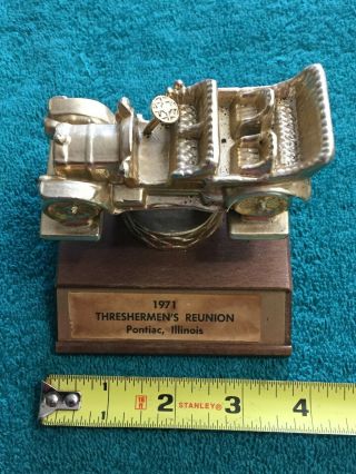 Vintage Car Show Trophy From The 1971 Threshermen 