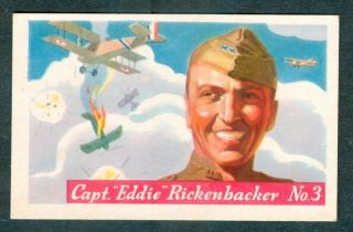1936 Eddie Rickenbacker Card F277 Famous Aviators 1st Series Pilots Heinz Cereal
