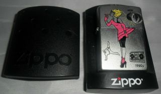 Unfired Zippo Lighter,  Dated 2013 Windy Girl 1980s