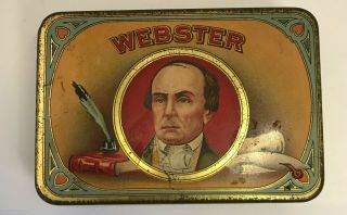 Webster Cigar Co.  Tobacco Tin Claro Michigan No Seals