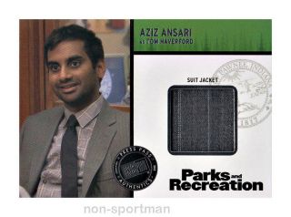 Parks And Recreation (press Pass) Aziz Ansari Costume Card R - Aa