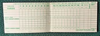 ROWLEY MA Vintage Golf Scorecard w Diagram of Course c1960s ROWLEY COUNTRY CLUB 3