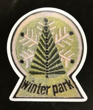 Winter Park Colorado Ski Snowboard Resort Sticker From Image Of Vintage Patch