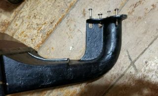 Victor Victrola Speaker Horn Cast iron Wood Metal Antique Vintage 5