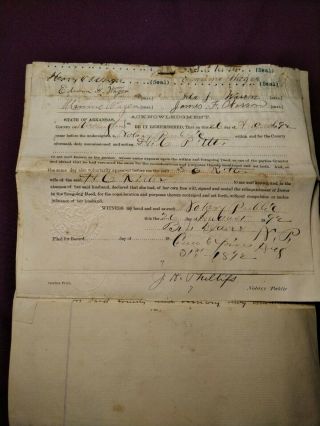 1892 DR.  PHILO ' S DEED WITH BENTON COUNTY,  ARK SEAL 2