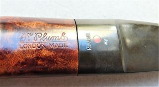 Lightly Smoked Dr.  Plumb 1500 Briar Tobacco Pipe Vintage Red Dot Spot 3