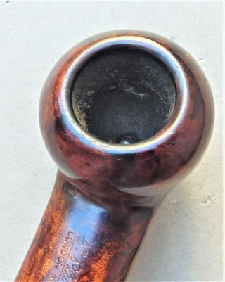 Lightly Smoked Dr.  Plumb 1500 Briar Tobacco Pipe Vintage Red Dot Spot 8