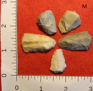 K Authentic Native American Indian Artifact Arrowheads Point Knife Scraper