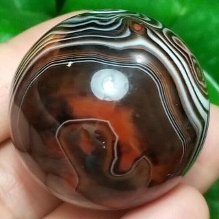 36MM Natural Uruguay Crazy Lace Agate Gemstone Energy Healing Ball. 5
