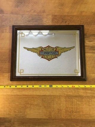 Rare And Harley Davidson Wall Mirror