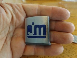 Vintage Zippo Advertising Tape Rule Mystery Company Johns Manville Maybe