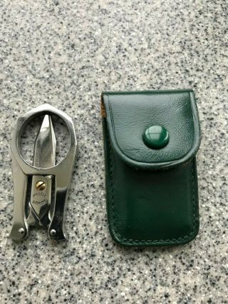 Vintage Inox Folding Scissors Made In France With Case
