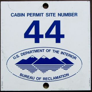 Retired Bureau Of Reclamation Cabin Permit Site 44 Marker