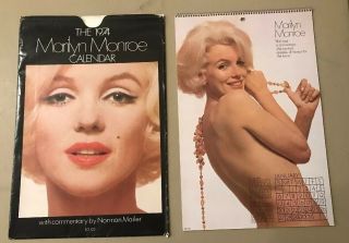 Marilyn Monroe Vintage Calendar 1974 In The Sleeve